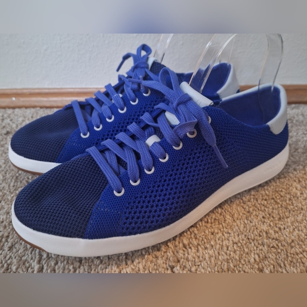 Cole Haan Grandpro Stitchlite Tennis Blue Lightweight Womens Size 9.5B